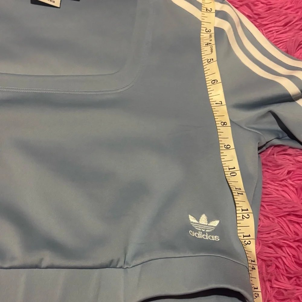 Adidas Three Stripe Athleisure Long Sleeve Top Women Size Large - Picture 5 of 9